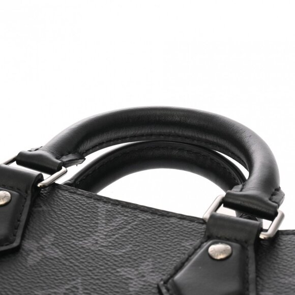 LOUIS VUITTON Monogram Eclipse Sac Plat Mini 2WAY Black/Noir 800000135411000 - Picture 7 of 9